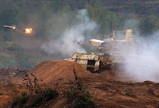 Боевые машины поддержки танков (БМПТ) «Терминатор», фото: mil.ru