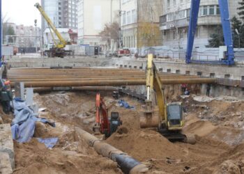 В Самаре на строительстве новой станции метро начали работы для монтажа тоннелепроходческого комплекса