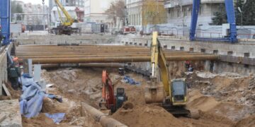 В Самаре на строительстве новой станции метро начали работы для монтажа тоннелепроходческого комплекса