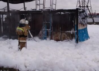 В Самарской области сгорела автозаправочная станция