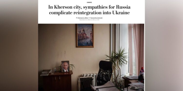 The Washington Post рассказала об ужасах людей в Херсоне: “Украинцы могут застрелить меня завтра”