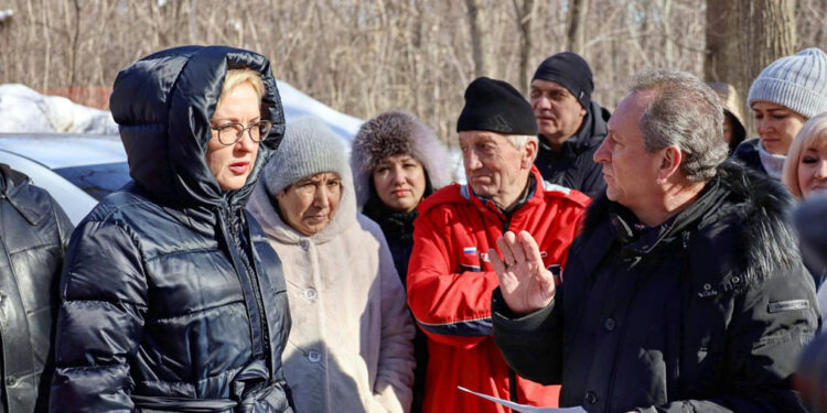 Елена Лапушкина в парке 60-летия Фото: Пресс-служба администрации г.о. Самара