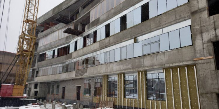 Строительство нового здания клиники "Медгард" в Ульяновске. Фото: ОАО "СИНКО"