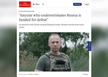 Украинский командующий Сырский: “Любой, кто недооценивает Россию, обречен на поражение”