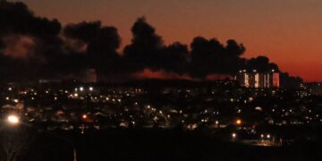 В результате атаки БПЛА в районе курского аэродрома загорелся нефтенакопитель