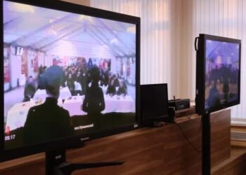 Для бойцов из Самарской области, побывавших в Макеевке, организовали телемост с родными