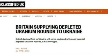 Британия поставит Украине радиоактивные снаряды с обедненным ураном