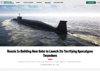 Popular Mechanics: российские ядерные «Посейдоны» — ужасающие торпеды апокалипсиса