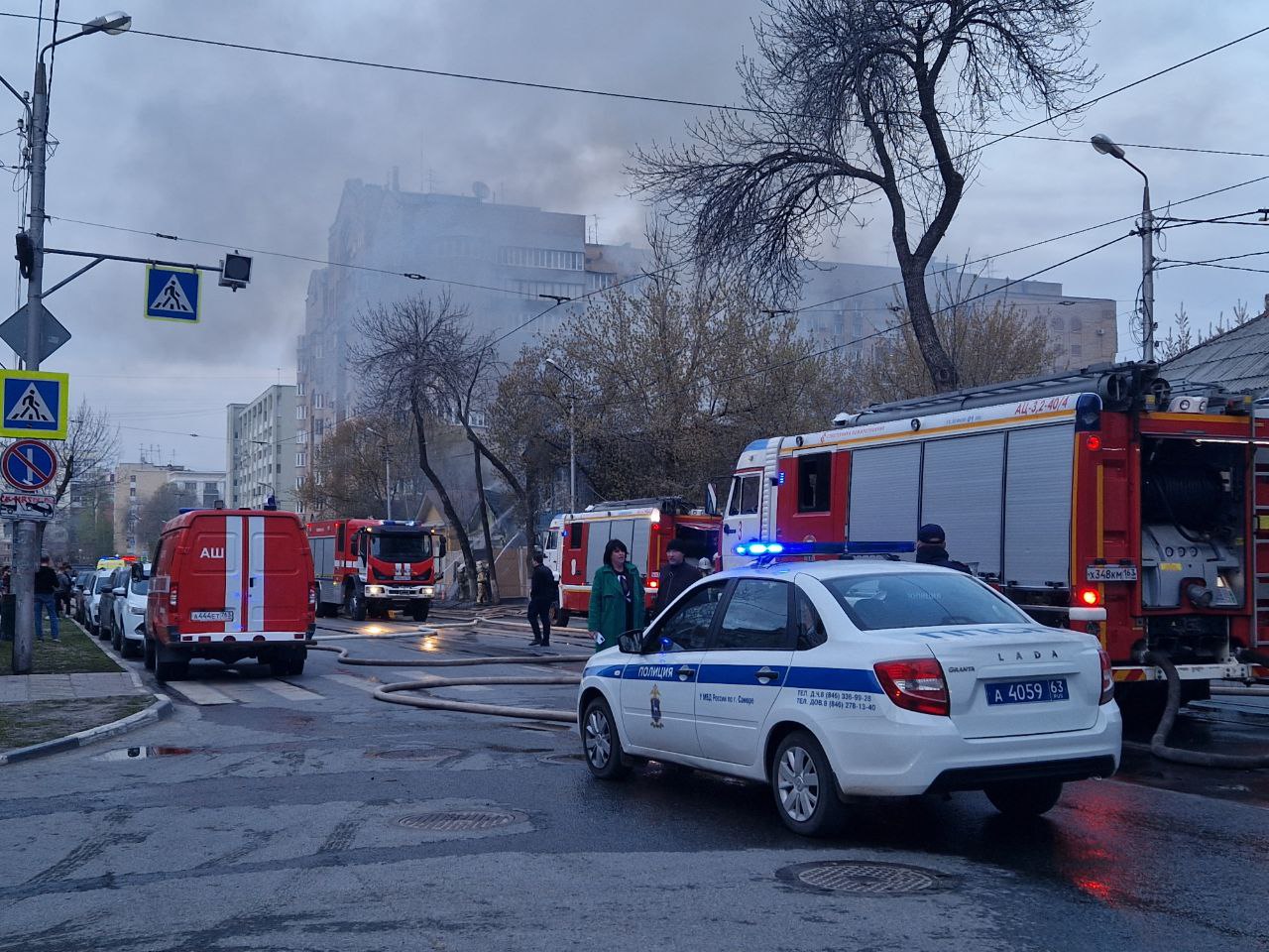 В Самаре горят два дома на улице Галактионовской - oboz.info