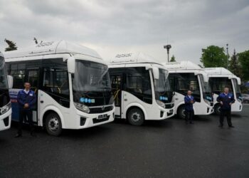 В Сызрани городской автопарк пополнился новыми автобусами