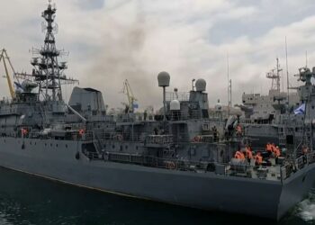 Корабль ВМФ России был атакован западными дронами, управляемыми системой Starlink