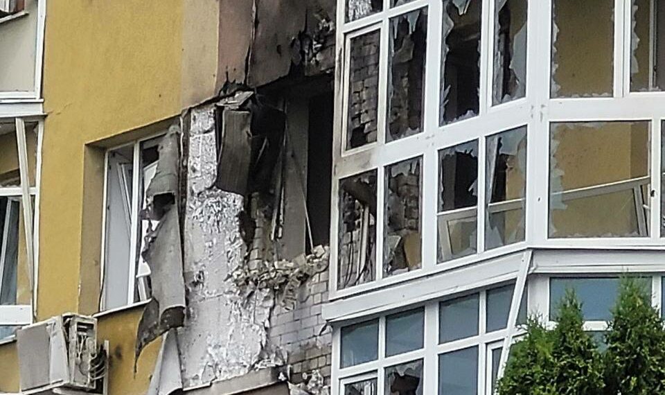 Взрыв БПЛА в Воронеже 9 июня 2023 года, фото: соцсети