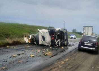 В Самарской области из-за ДТП автодорогу М-5 «Урал» залило нефтью