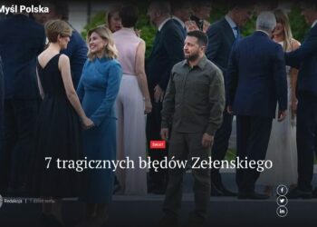 Старейший польский еженедельник Myśl Polska назвал 7 трагических ошибок Зеленского