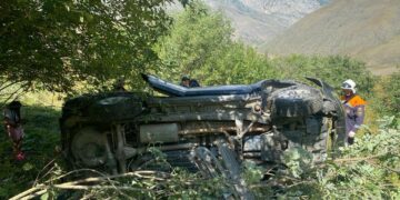 Туристка из Самарской области попала в ДТП на горном перевале в Северной Осетии