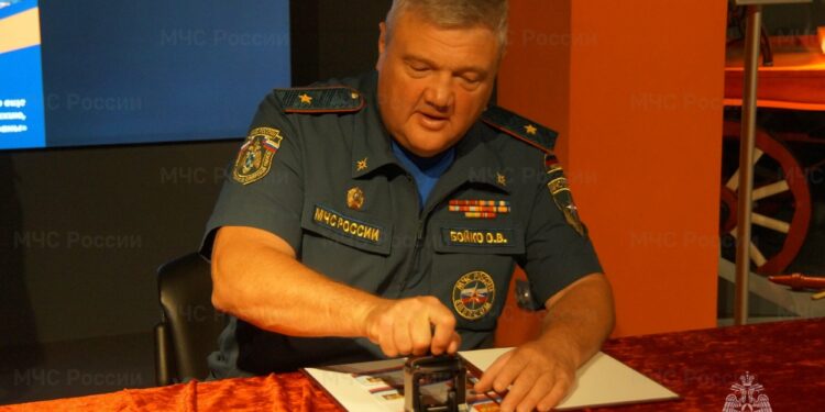 В Самаре состоялось гашение почтовой марки, посвященной генералу армии Евгению Зиничеву, фото: пресс-служба ГУ МЧС РФ по Самарской области