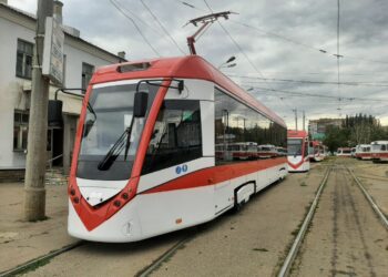 В Самаре прошла приемка новых трамваев из Белоруссии