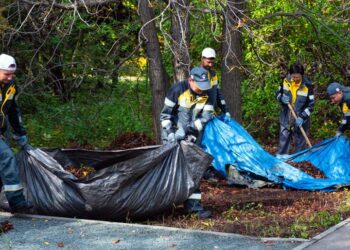 Волонтеры «Самаранефтегаза» провели экологическую акцию в Ботаническом саду Самарского университета