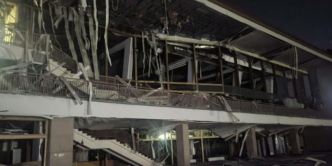 Предположительно, поврежденный морвокзал в Одессе после удара ВС РФ, фото: соцсети