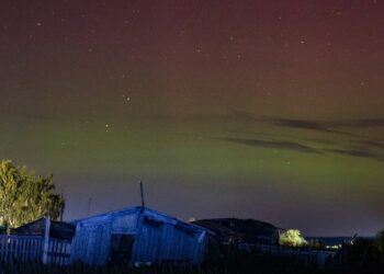 В Самарской области в ночь на 19 сентября заметили полярное сияние