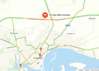 В Самарской области из-за метели перекрыли движение на трассе М-5 «Урал»