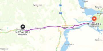 В Самарской области из-за метели перекрыли два участка трассы М-5 «Урал»