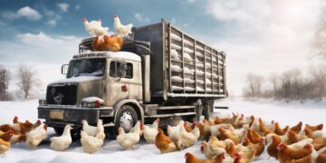 Куриное мясо в магазины Самарской области не поступило из-за снегопадов и морозов