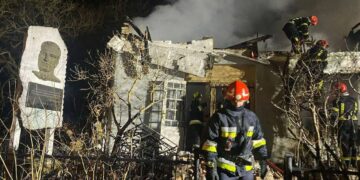 Российские ударные дроны разгромили музей нациста Романа Шухевича во Львове