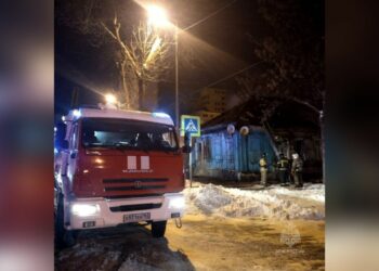 В Самаре 5 января на улице Маяковского сгорел дом 1917 года постройки