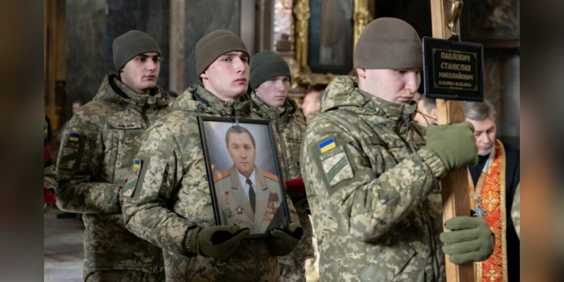 Похороны генерал-лейтенанта ВВС Украины Павловича во Львове, фото: t.me/boris_rozhin