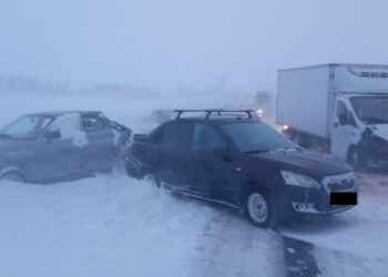 В Самарской области в ДТП столкнулось семь грузовых и легковых автомобилей
