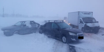 В Самарской области в ДТП столкнулось семь грузовых и легковых автомобилей