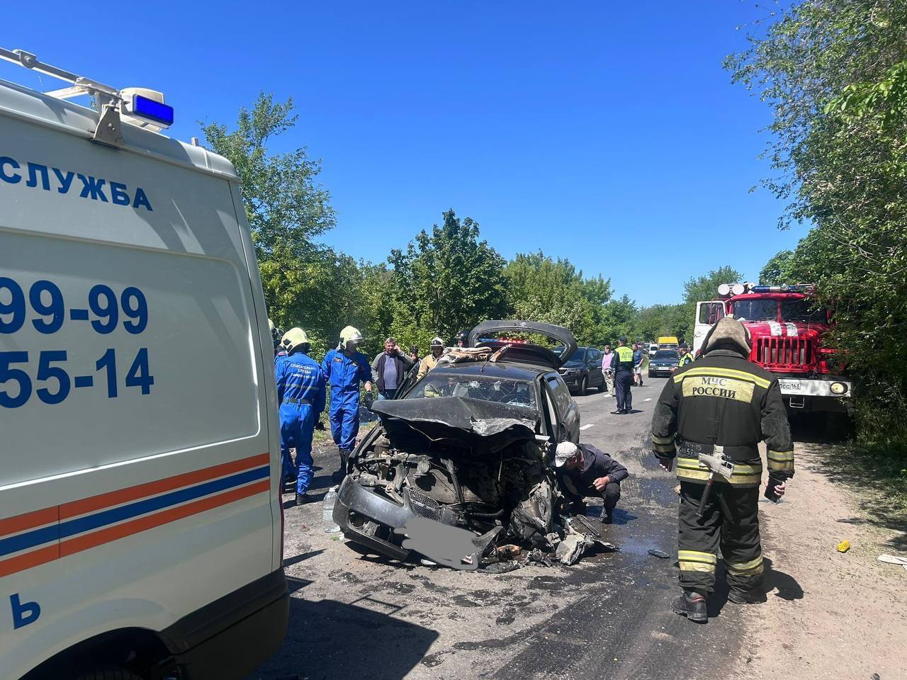 В Самарской области около кладбища «Лесное» насмерть разбился водитель  