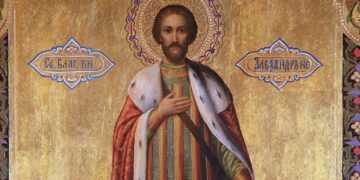 На СВО из Самары отправили икону Святого Александра Невского XIX века