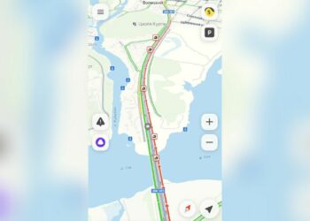   Гигантская пробка на мосту через Сок остановила движение в Самаре  