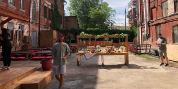 Самарский дворик переоборудовали под «интеллигентный бар»