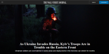 WSJ: Войска Киева попали в беду на восточном фронте из-за вторжения Украины в Россию