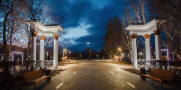 В Чапаевске благоустроили парк в центре города