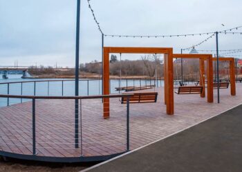 В Сызрани появилась новая набережная, берег реки Крымза преобразился