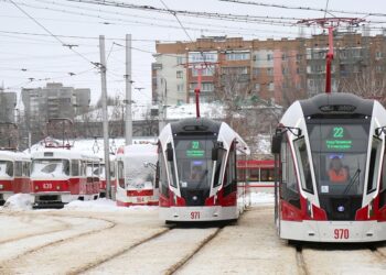 Трамваи нового поколения вышли на маршрутные линии Самары