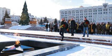 В Самаре прошла траурная церемония ко второй годовщине трагедии в Макеевке