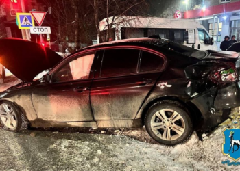 В Сызрани иномарка насмерть сбила пешехода, отлетев после столкновения