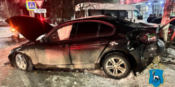 В Сызрани иномарка насмерть сбила пешехода, отлетев после столкновения