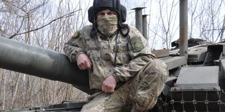 «Агроном», командир танкового взвода 163-го гвардейского танкового полка 150-й гвардейской мотострелковой дивизии, фото: Павел Заволокин