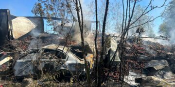 В Самарской области в пожаре после ДТП погиб мужчина