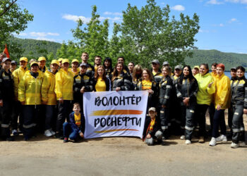 Волонтеры «Роснефти» в Поволжье очистили большую территорию на берегах Волги