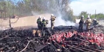 В Самаре потушили пожар площадью более 150 квадратных метров