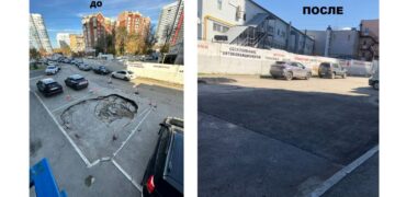 В Самаре прокуратура заставила чиновников отремонтировать асфальт во дворе на Ново-Садовой