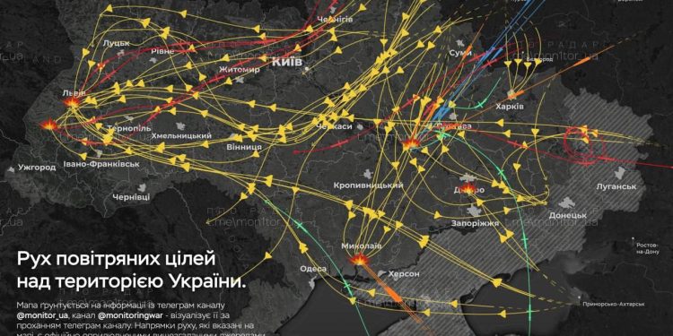 Схема атаки ВС РФ 29.06.2025 от противника, фото: соцсети