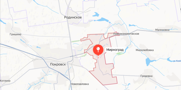 Дмитров (Мирноград), фото: Яндекс.Карты